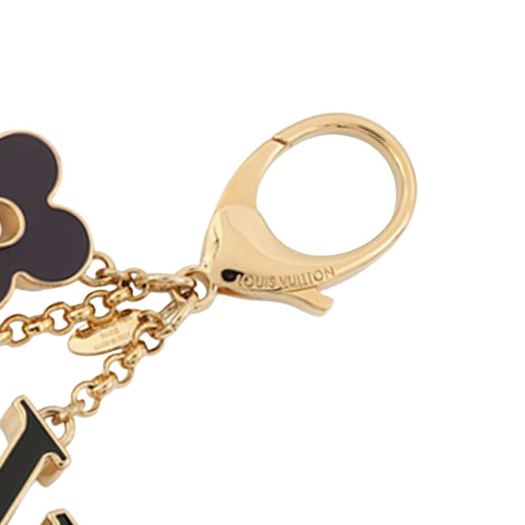 Louis Vuitton Gold Plated Fleur de Monogram Bag Charm - 4