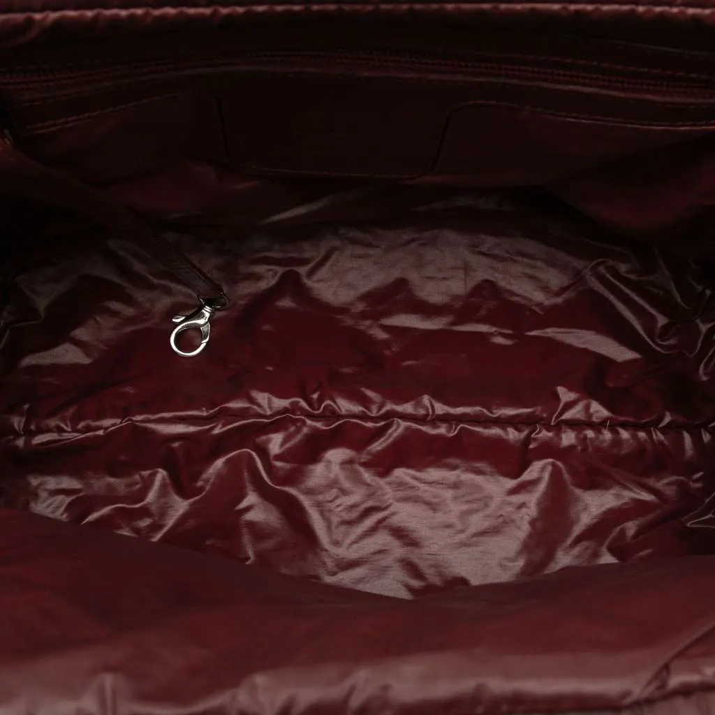 Chanel Quilted Nylon Coco Cocoon Bowling Bag Black Very good - Model View