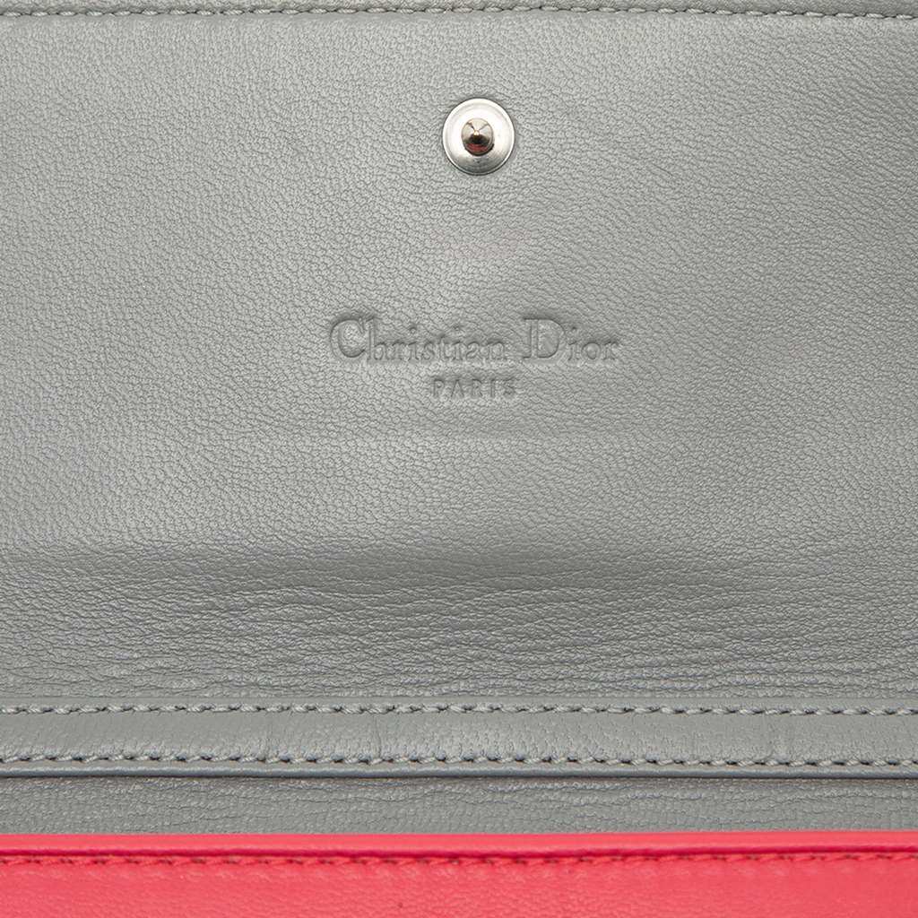 Dior Lambskin Cannage Lady Dior Wallet On Chain - 5