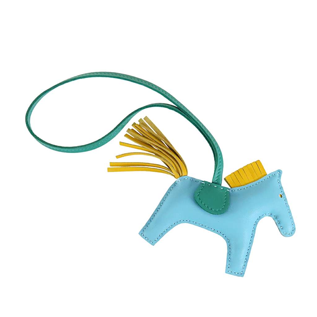 Hermès Milo Lambskin and Swift Grigri Rodeo Pegase Bag Charm PM - 2