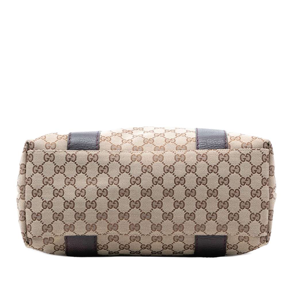 Gucci Large GG Canvas Bamboo Libeccio Tote - 3