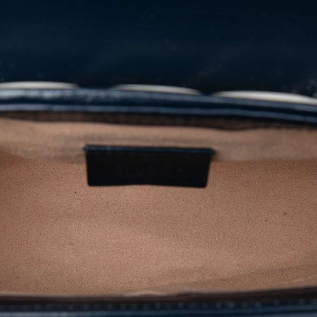 Gucci Mini GG Marmont Matelasse Diagonal Leather Torchon Top Handle Bag - 4