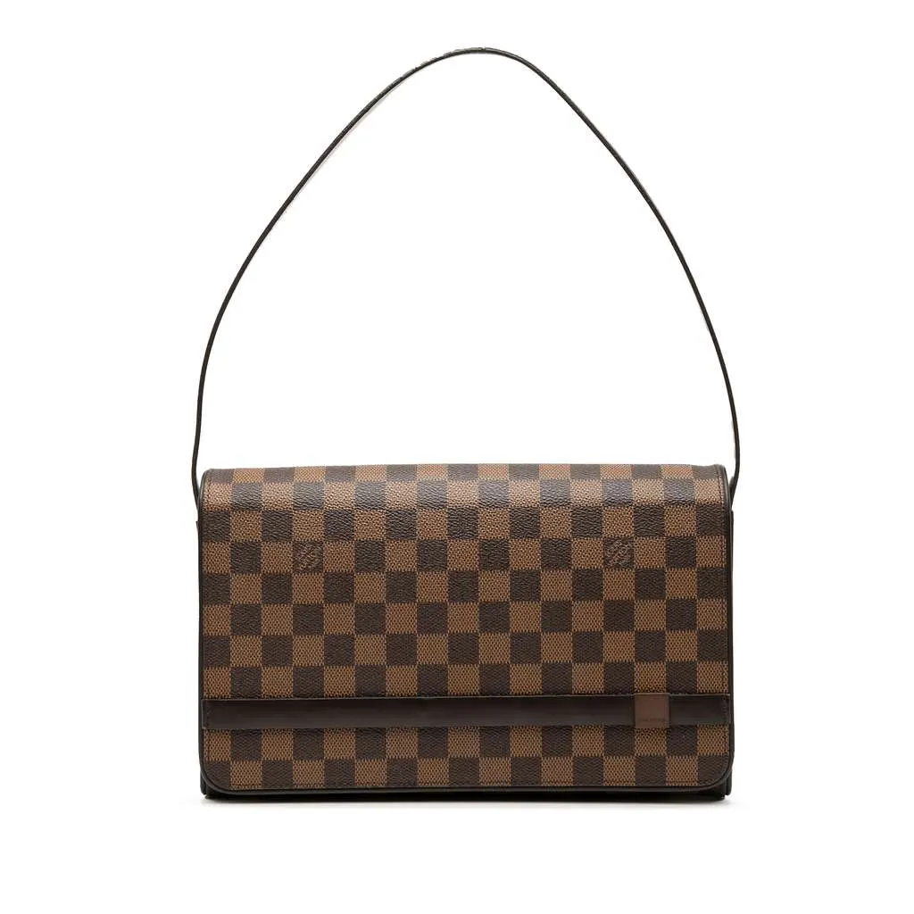 Louis Vuitton Damier Ebene Tribeca Long Brown Very good - Front View