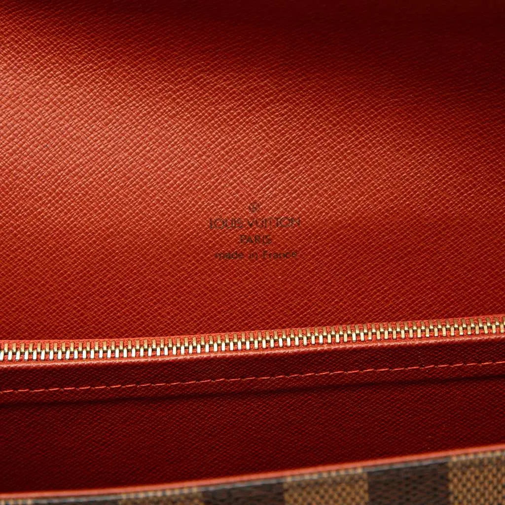 Louis Vuitton Damier Ebene Tribeca Long Brown Very good - Box View