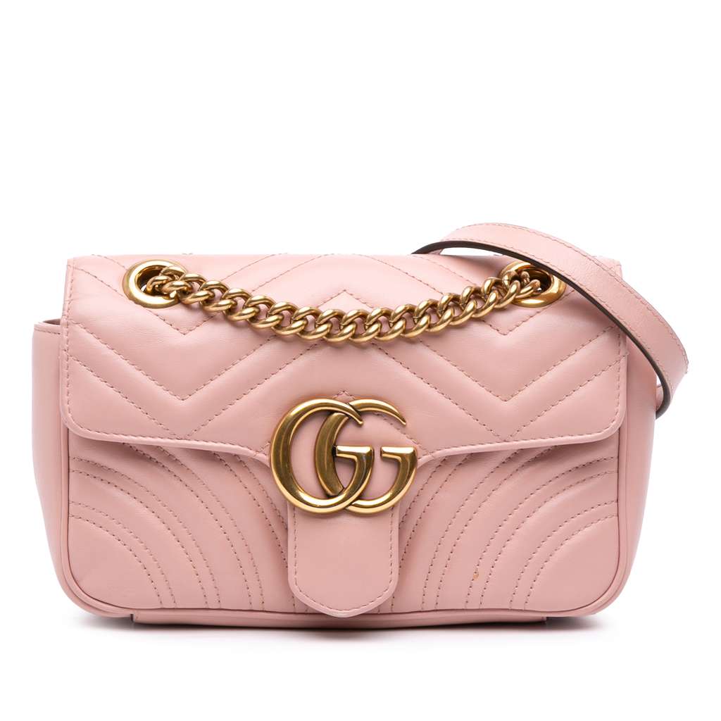 Gucci Small GG Marmont Matelasse Leather Shoulder Bag