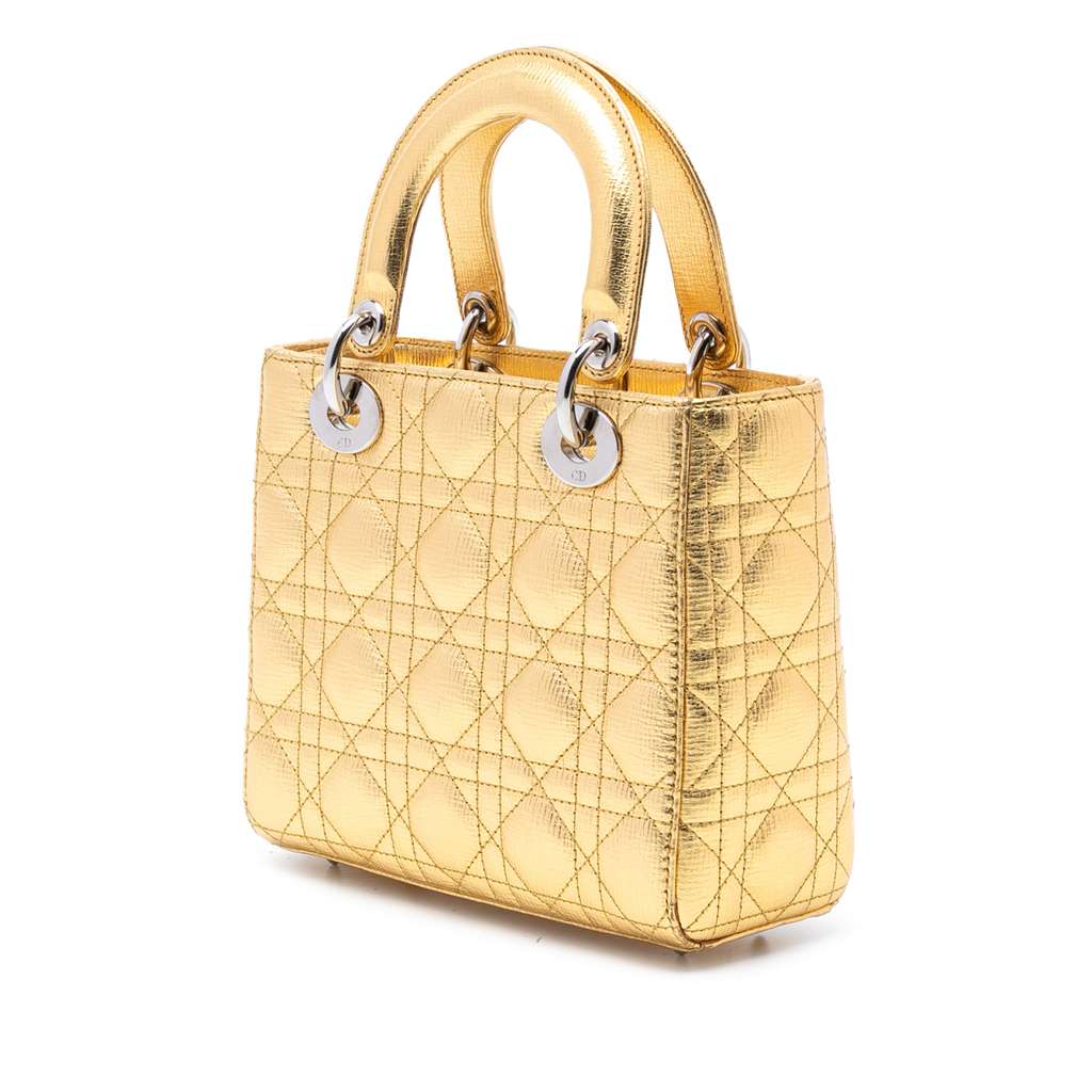 Dior Small Metallic Grained Calfskin Cannage My ABCDior Lady Dior - 2