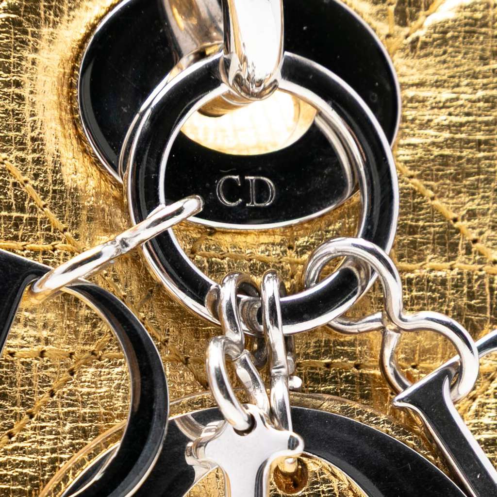 Dior Small Metallic Grained Calfskin Cannage My ABCDior Lady Dior - 5