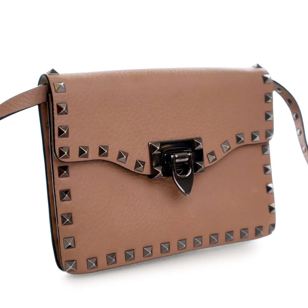 Valentino Mini Leather Rockstud Flap Crossbody - 3
