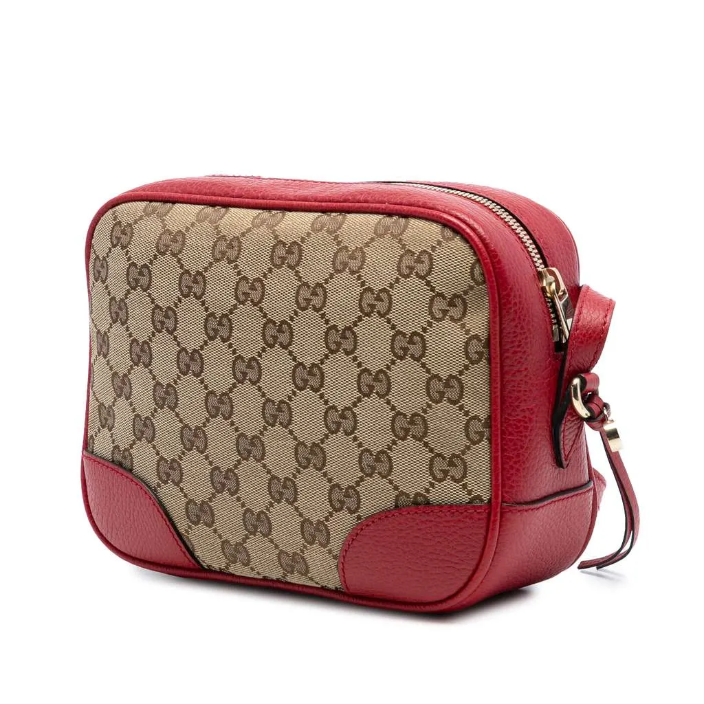 Gucci GG Canvas Bree Crossbody Brown Canvas Good - Back View