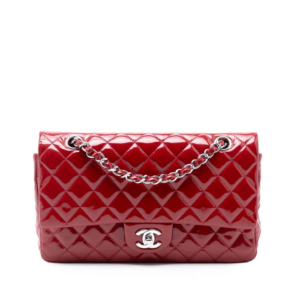 Chanel Medium Classic Patent Double Flap