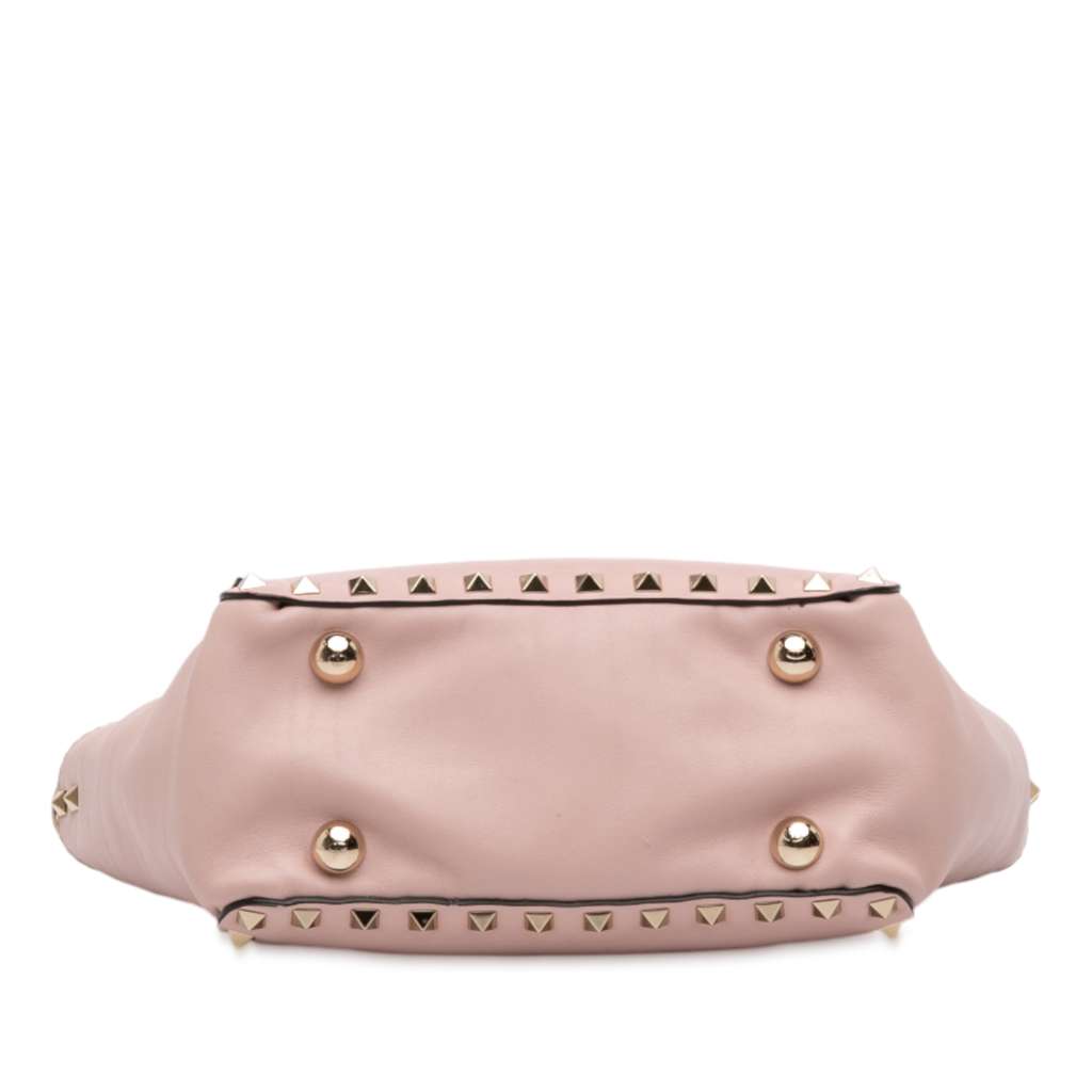 Valentino Mini Leather Rockstud Trapeze Satchel - 3