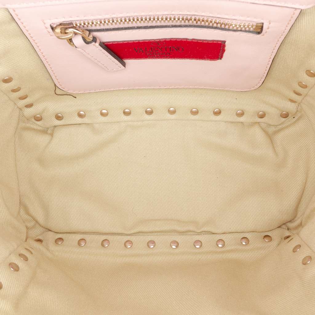 Valentino Mini Leather Rockstud Trapeze Satchel - 4