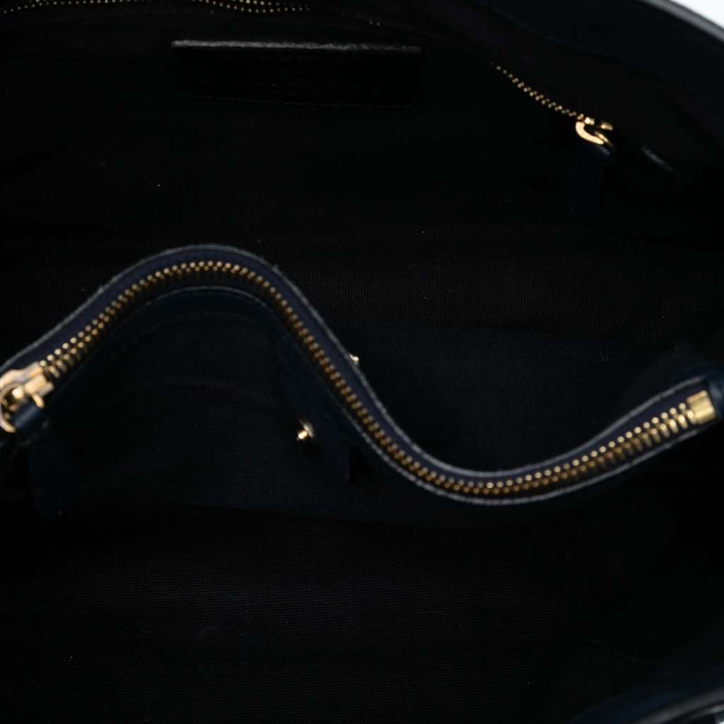 Burberry Medium Leather and House Check Banner Satchel - 4