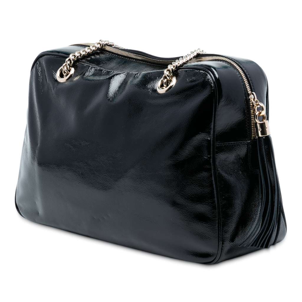 Gucci Patent Soho Chain Shoulder Bag - 2