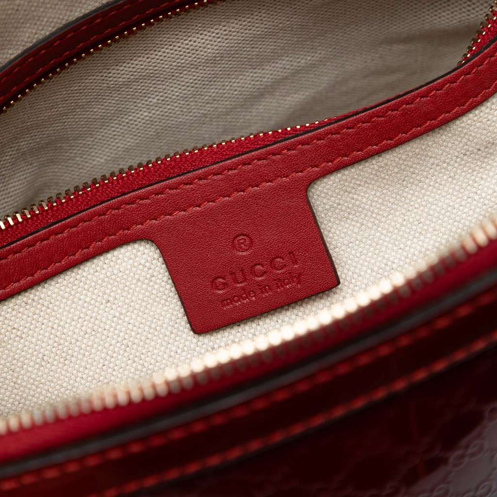 Gucci Medium Microguccissima Patent Nice Dome Satchel - 5
