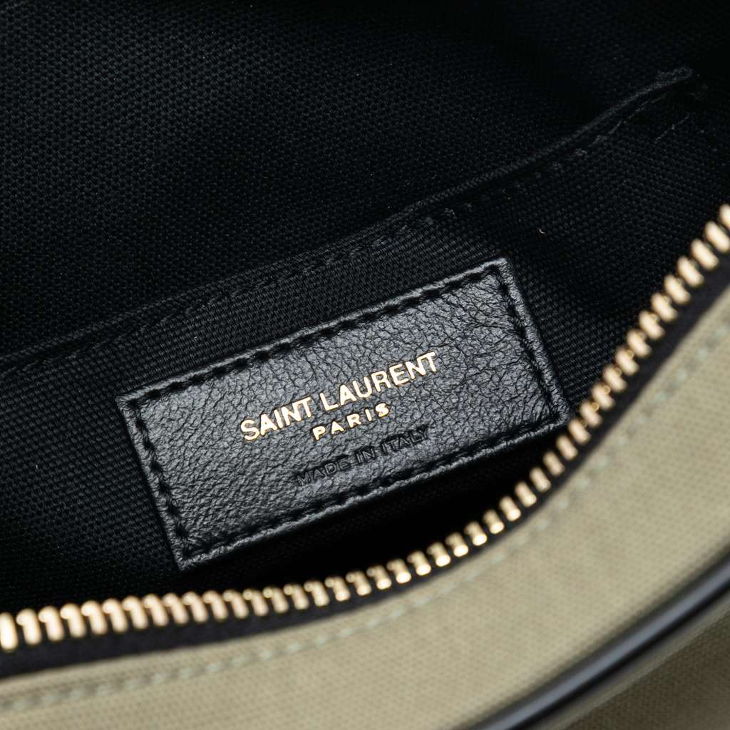 Saint Laurent Small Canvas Camp Camera Bag - 5