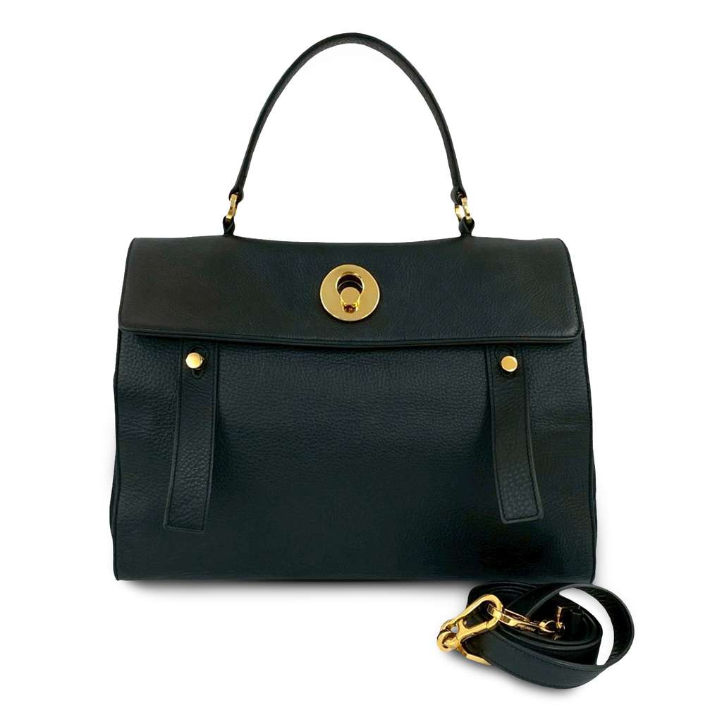 Saint Laurent Medium Leather Muse Two Satchel