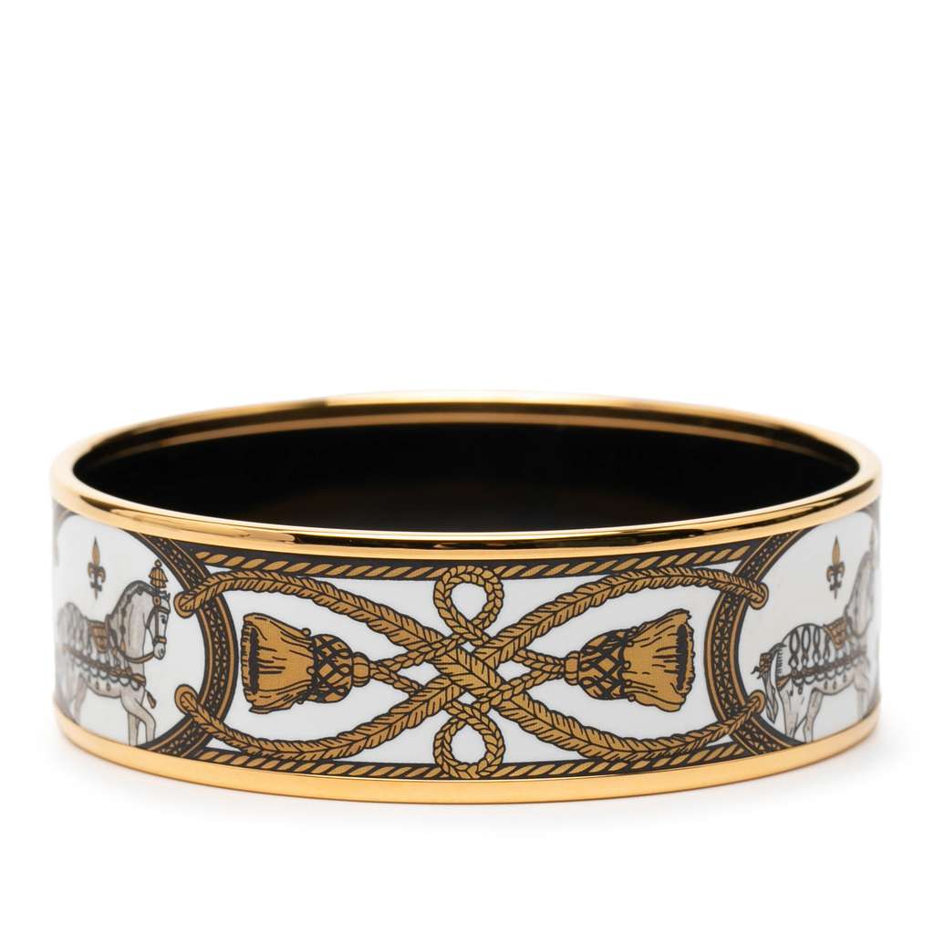 Hermès Wide Enamel Grand Apparat Bangle - 3