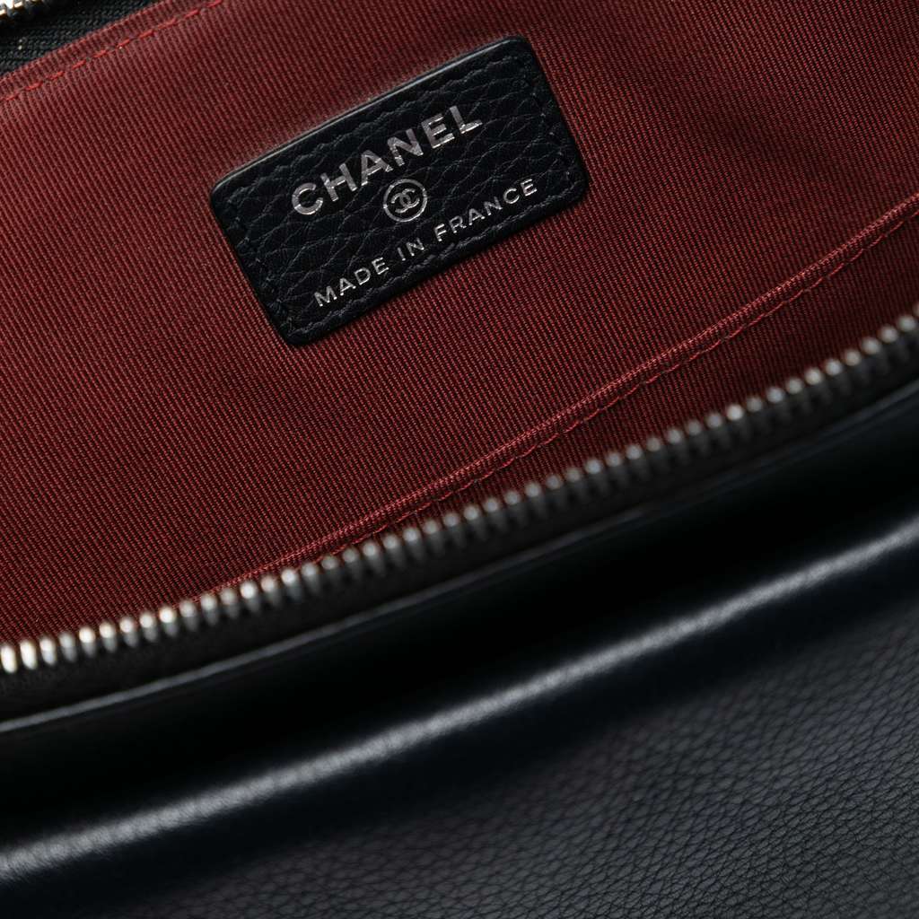 Chanel Large Quilted Grained Calfskin Archi Chic Cosmetic Case - 5