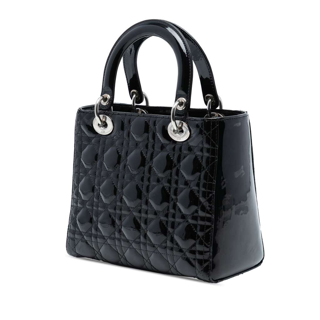 Dior Medium Patent Cannage Lady Dior - 2