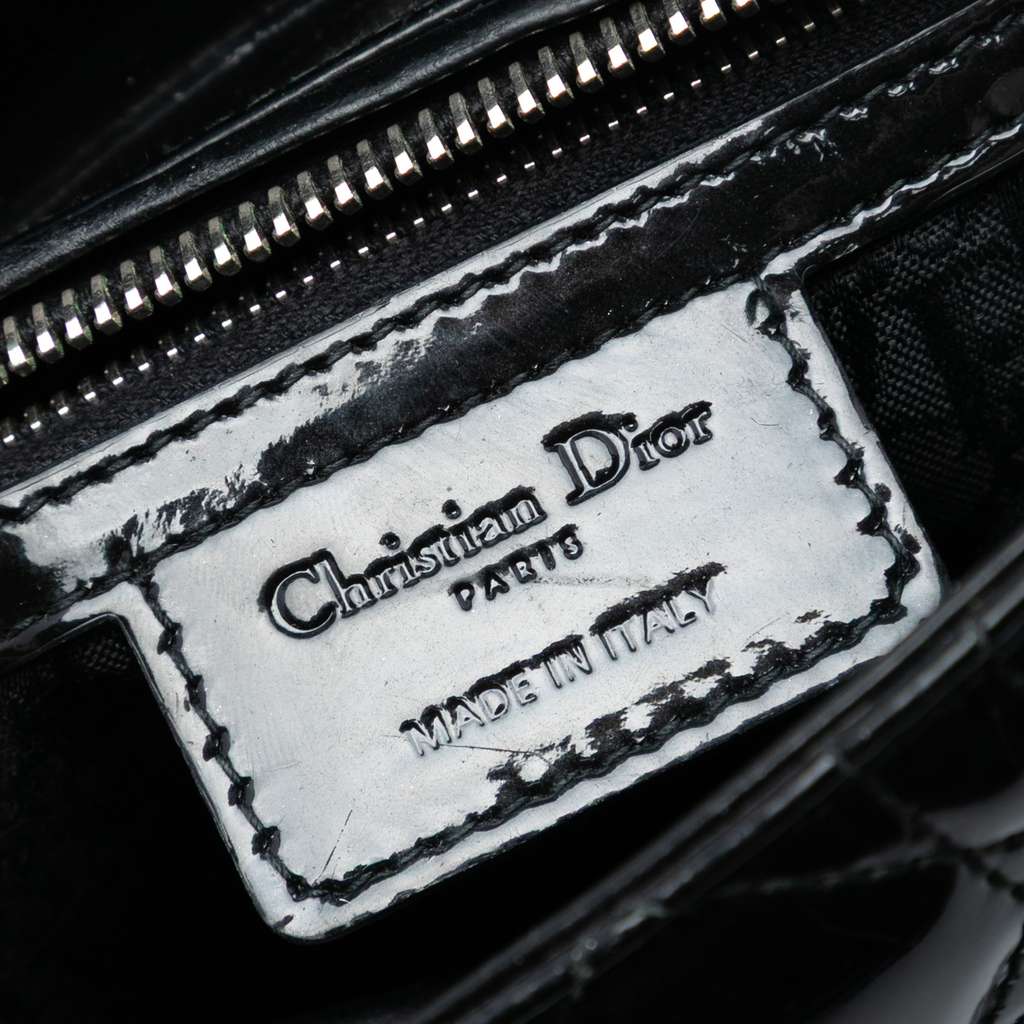Dior Medium Patent Cannage Lady Dior - 5