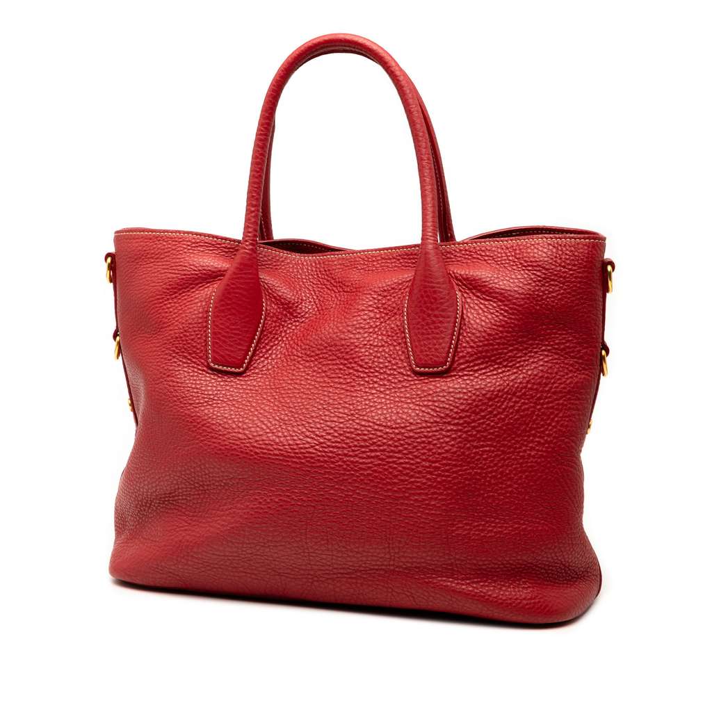 Prada Vitello Daino Open Convertible Tote - 2