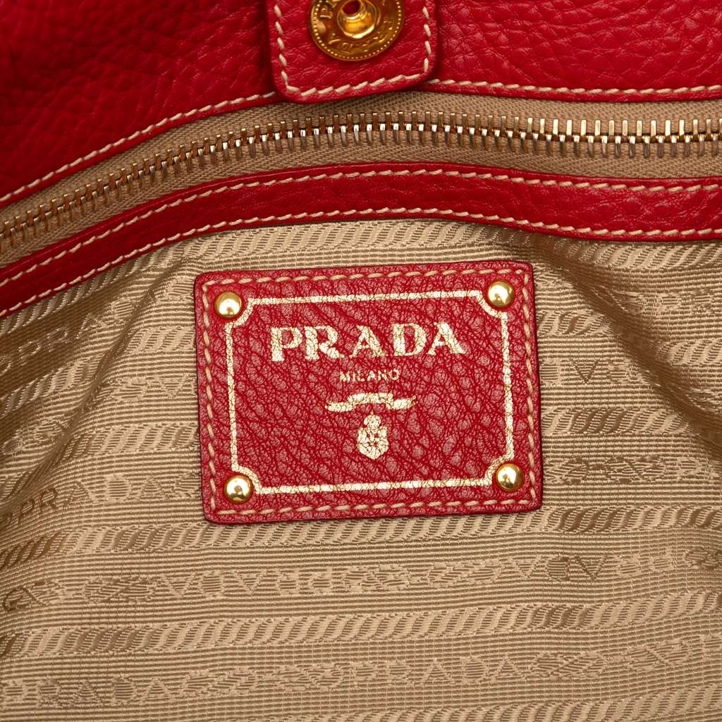 Prada Vitello Daino Open Convertible Tote - 5
