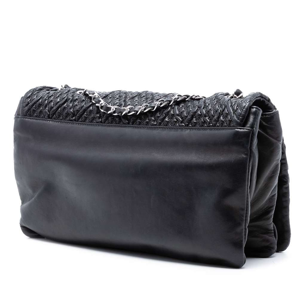 Chanel CC Quilted Astrakhan Single Flap - 2