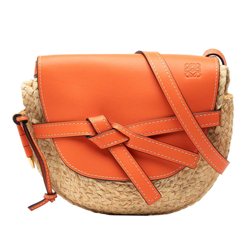 Loewe Medium Raffia Gate Crossbody