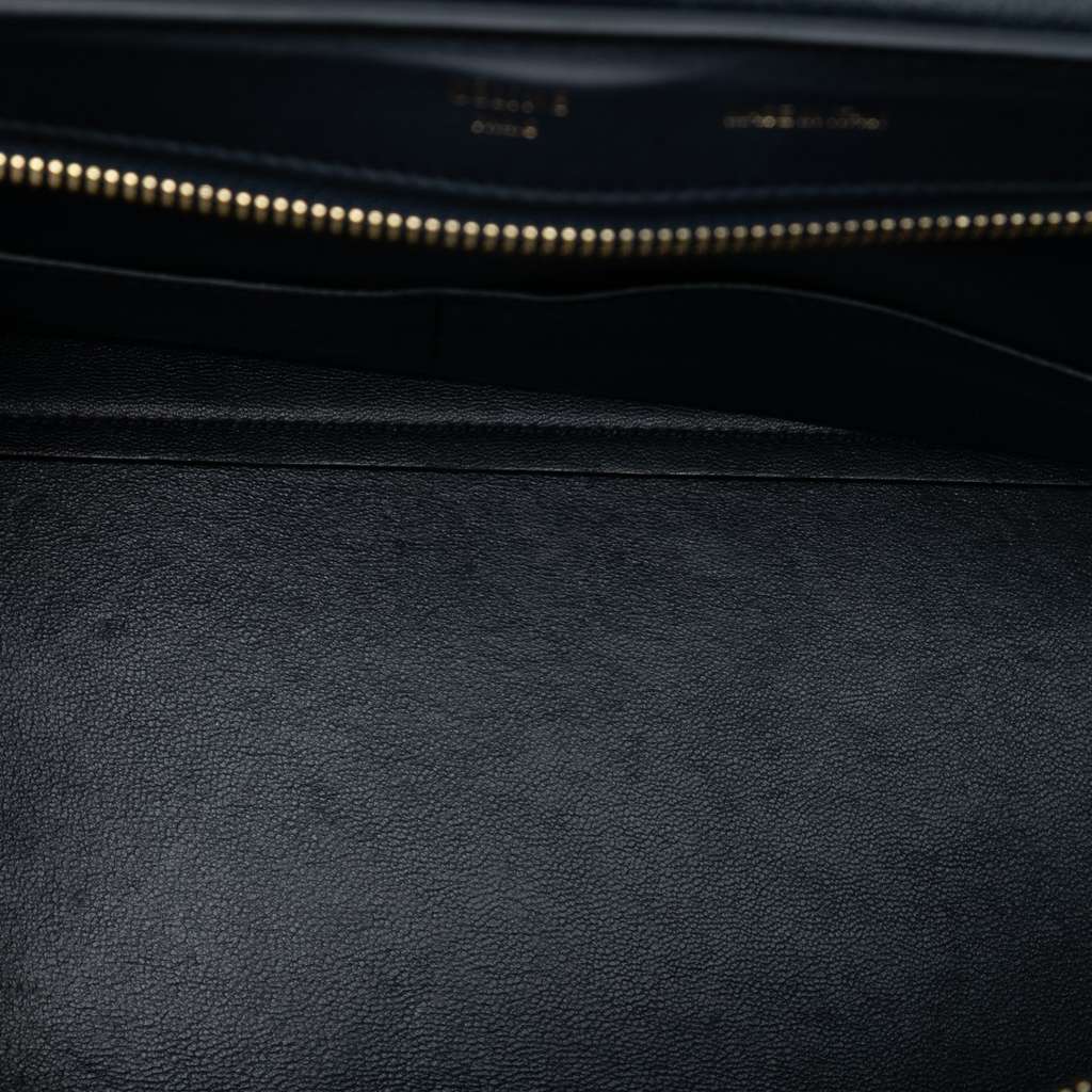 Celine Small Bicolor Calfskin and Suede Trapeze Satchel - 4