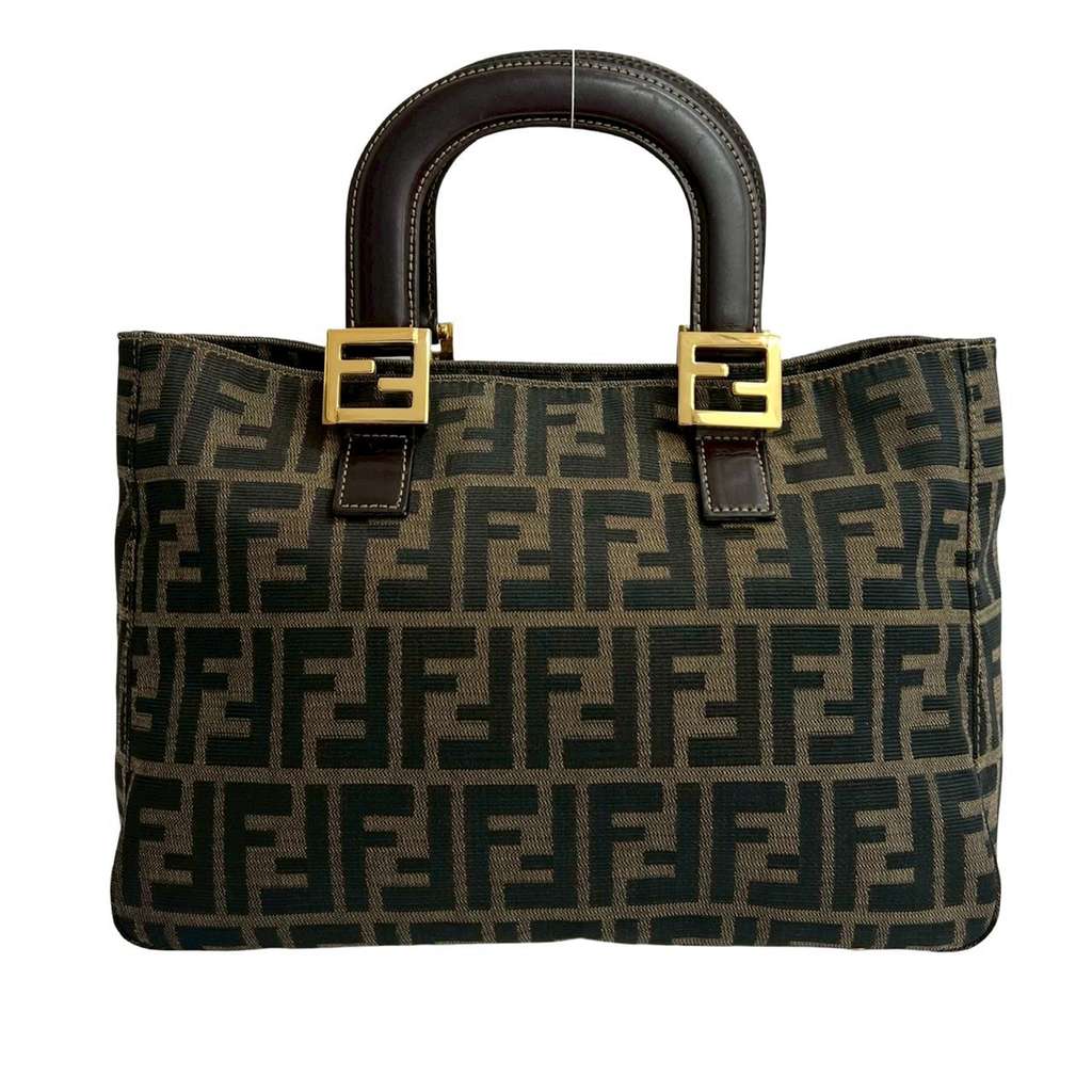 Fendi Small Zucca Canvas Twins Tote
