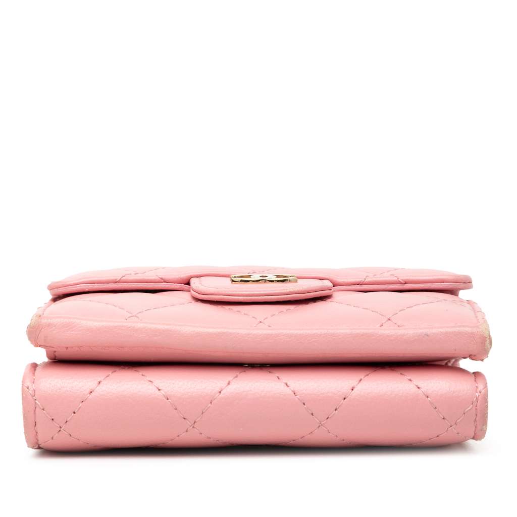Chanel CC Quilted Lambskin Compact Flap Wallet - 3