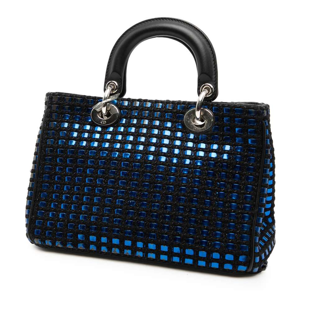 Dior Small Tweed Patch Diorissimo Tote - 2