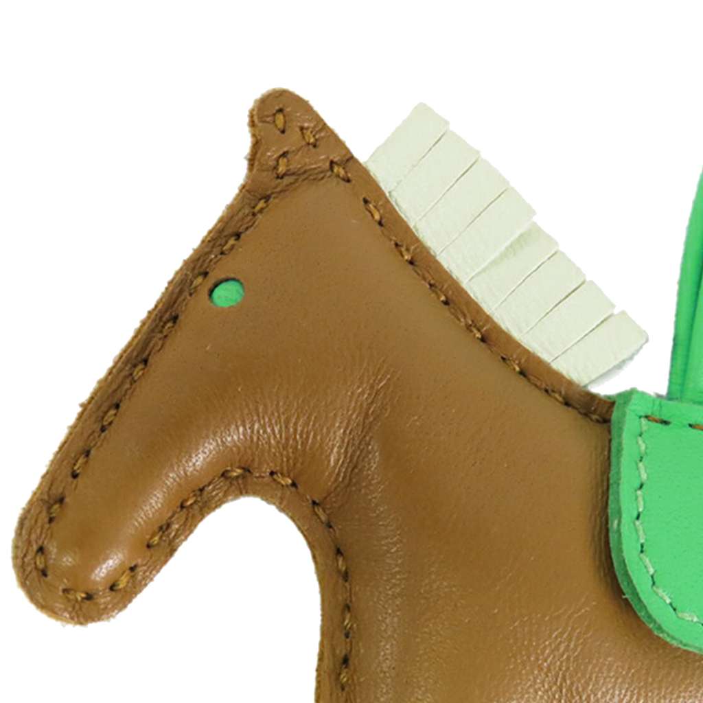 Hermès Milo Lambskin and Swift Grigri Rodeo Pegase Bag Charm PM - 4