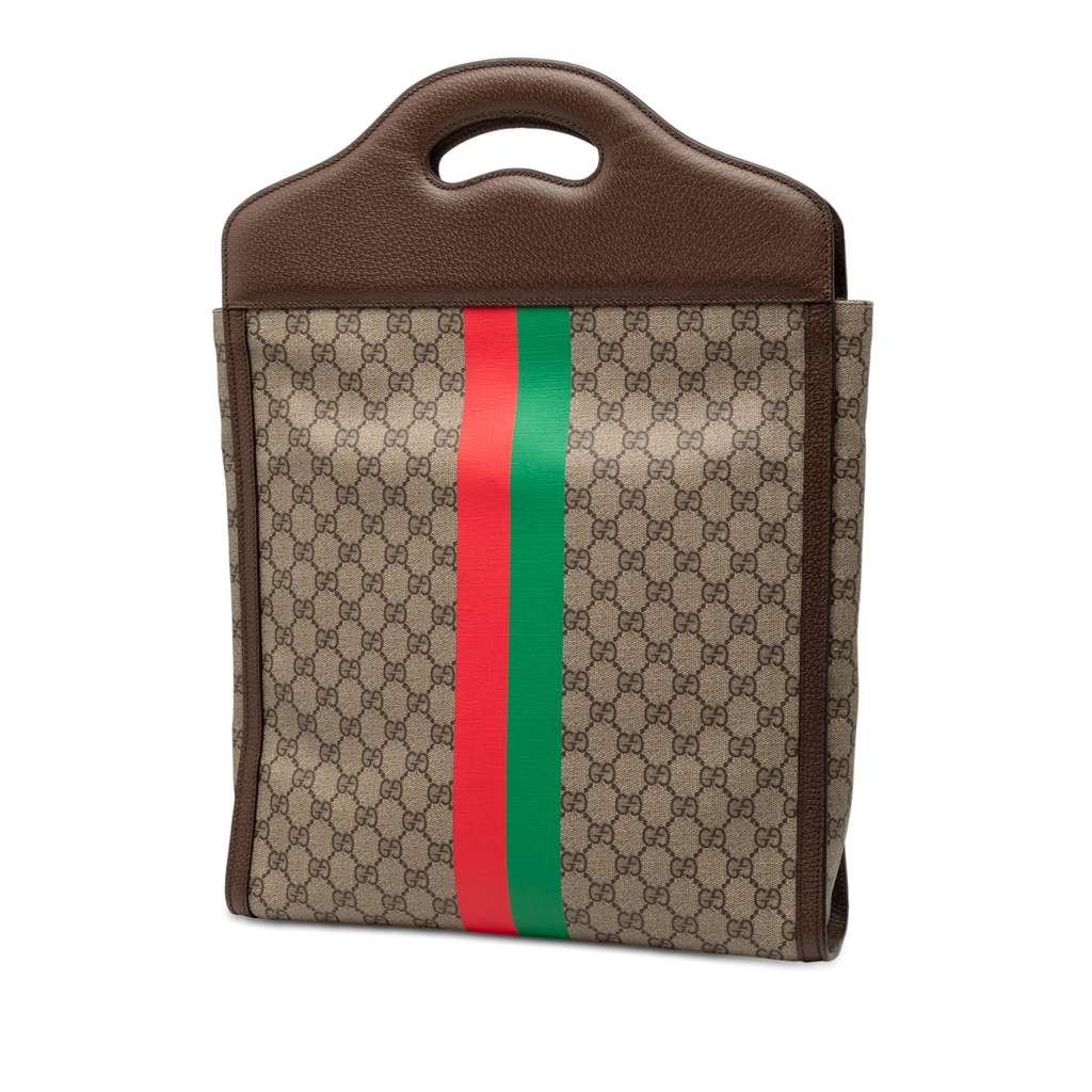 Gucci GG Supreme Web Tiger Satchel - 2