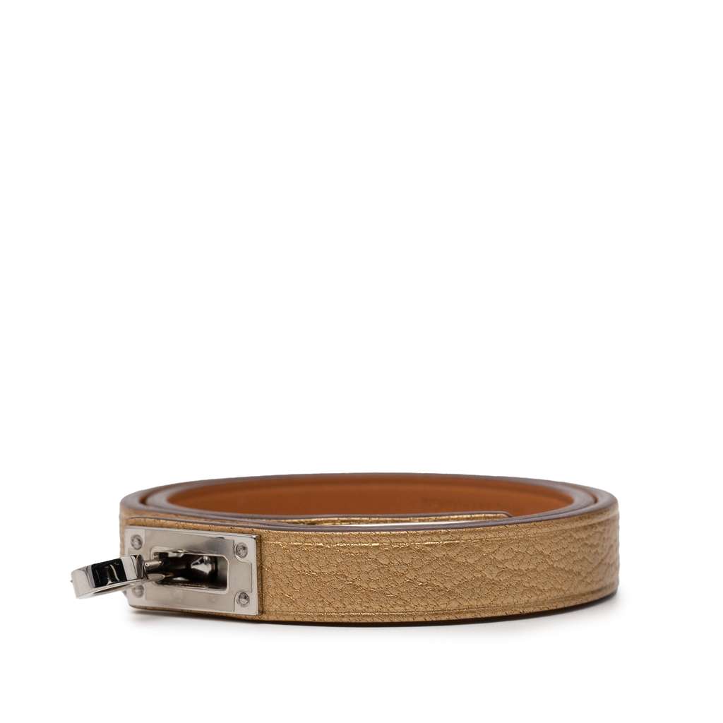 Hermès Chevre Mysore Mini Kelly Double Tour Bracelet T2 - 2