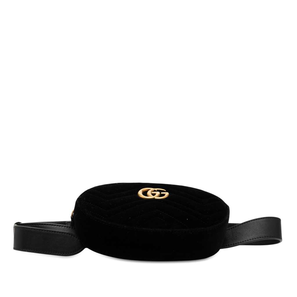 Gucci GG Marmont Matelasse Velvet Belt Bag - 3