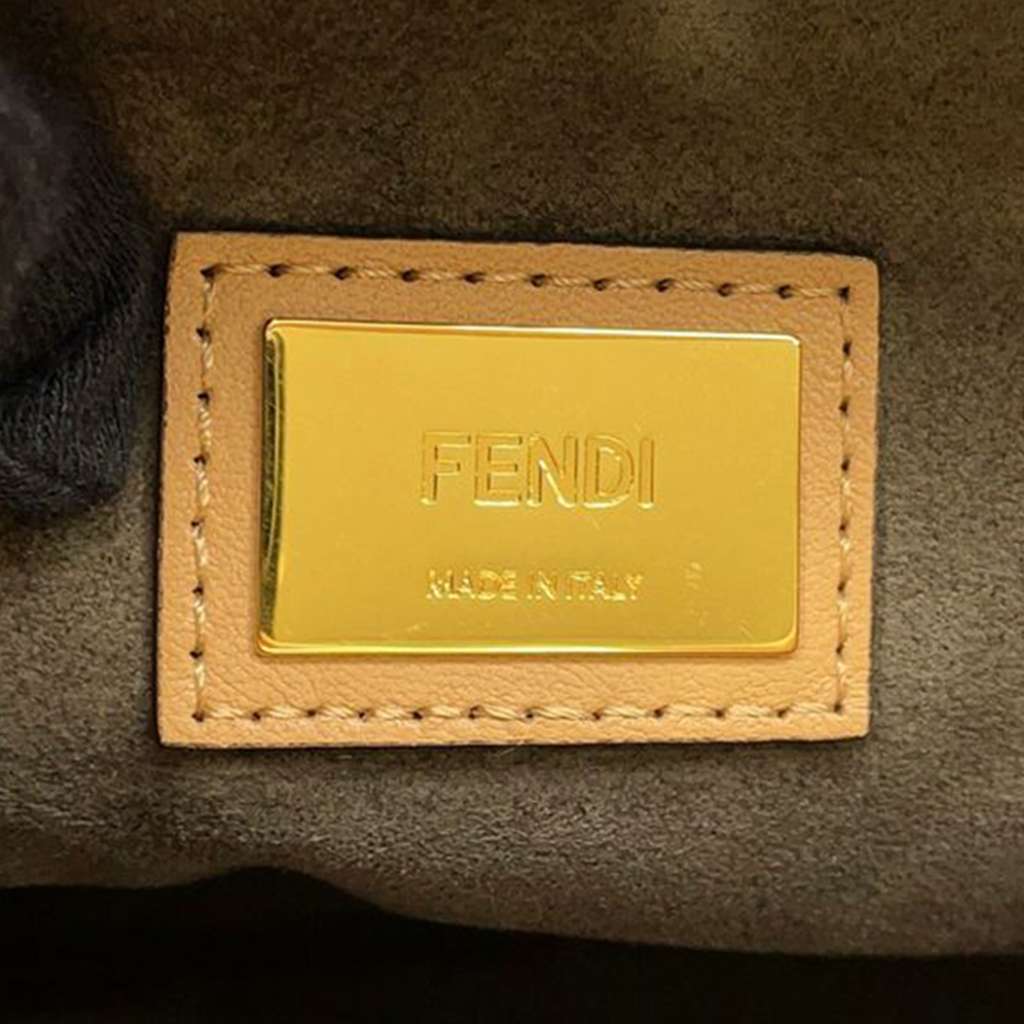 Fendi Medium Leather Selleria Peekaboo Iconic Satchel - 5