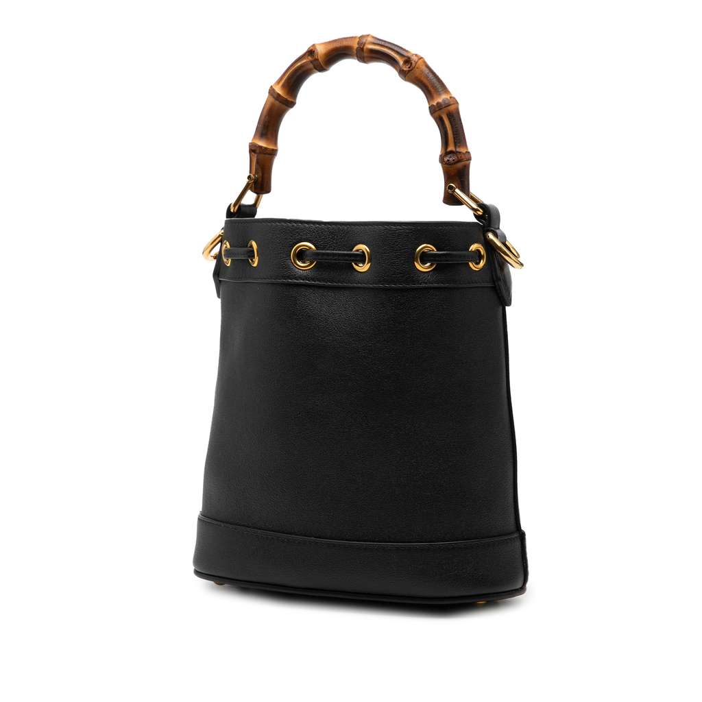Gucci Mini Calfskin Bamboo Diana Bucket Bag - 2