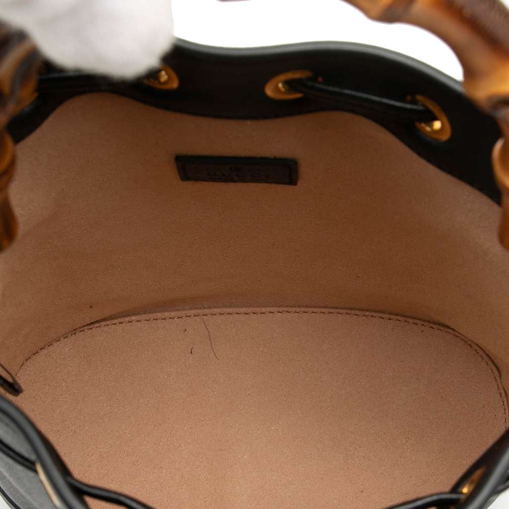 Gucci Mini Calfskin Bamboo Diana Bucket Bag - 4