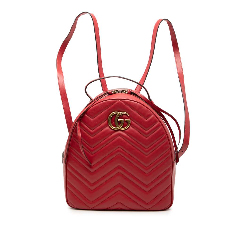 Gucci Small GG Marmont Matelasse Leather Backpack