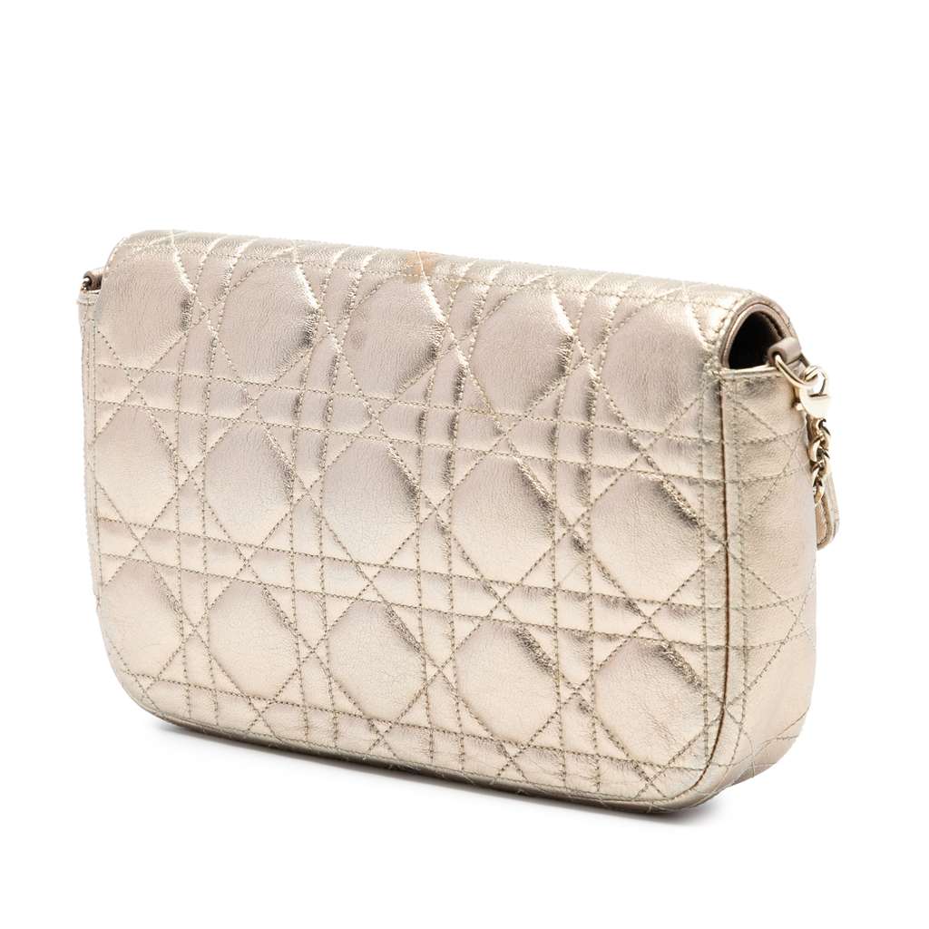Dior Metallic Lambskin Cannage Miss Dior Promenade Crossbody - 2