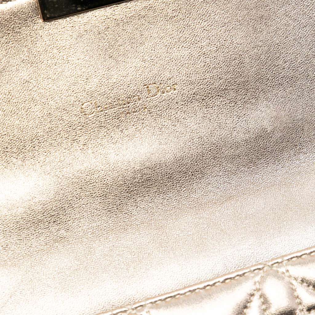 Dior Metallic Lambskin Cannage Miss Dior Promenade Crossbody - 5