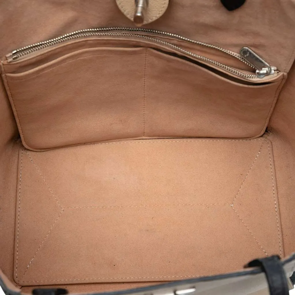 Louis Vuitton LockMe Cabas Brown Leather Very good - Model View