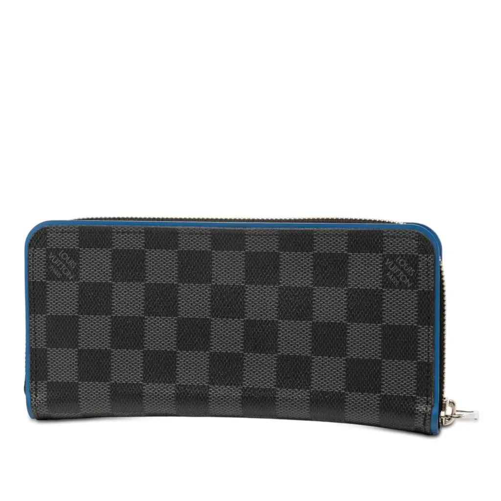Louis Vuitton Damier Graphite Vertical Zippy Wallet Black Very good - Back View