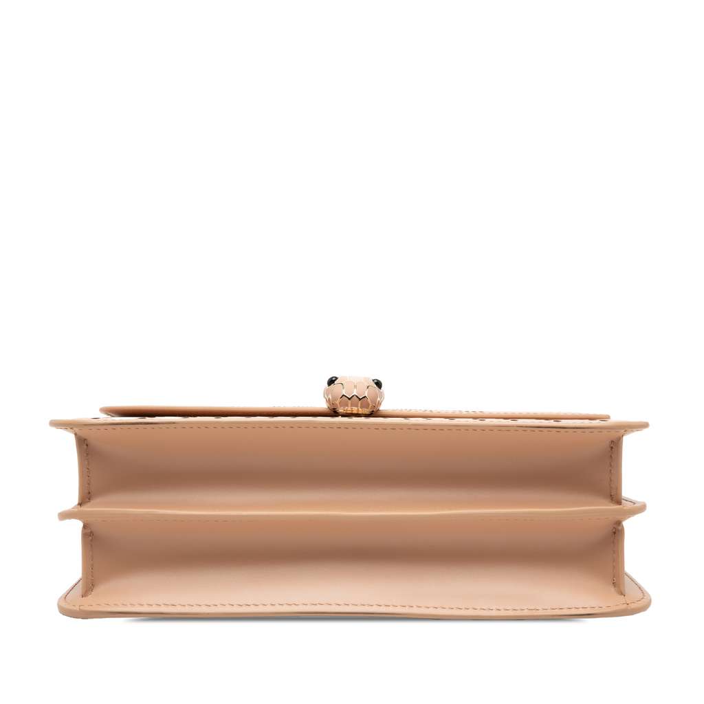 Bvlgari Medium Laser Cut Calfskin Serpenti Forever Diamond Blast Sunshine Crossbody - 3