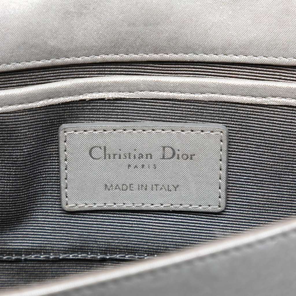 Dior Iridescent Lambskin Cannage Lady Dior Convertible Clutch - 5