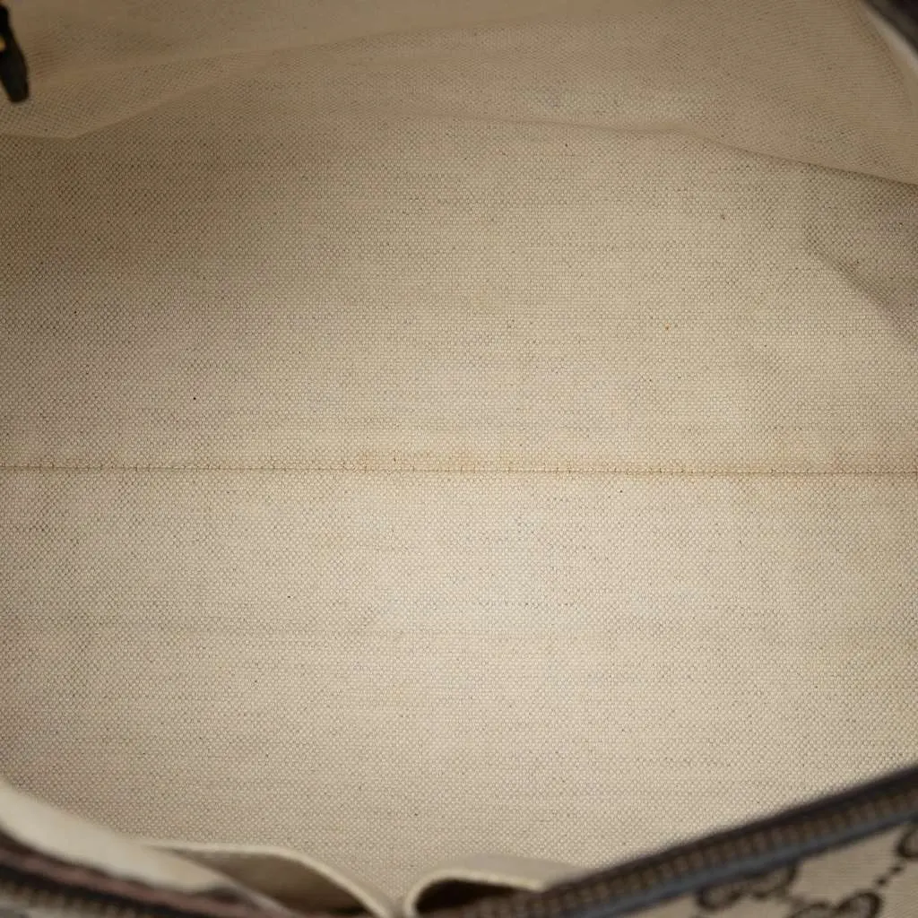 Gucci GG Canvas Scarlett Shoulder Bag Brown Canvas Good - Model View