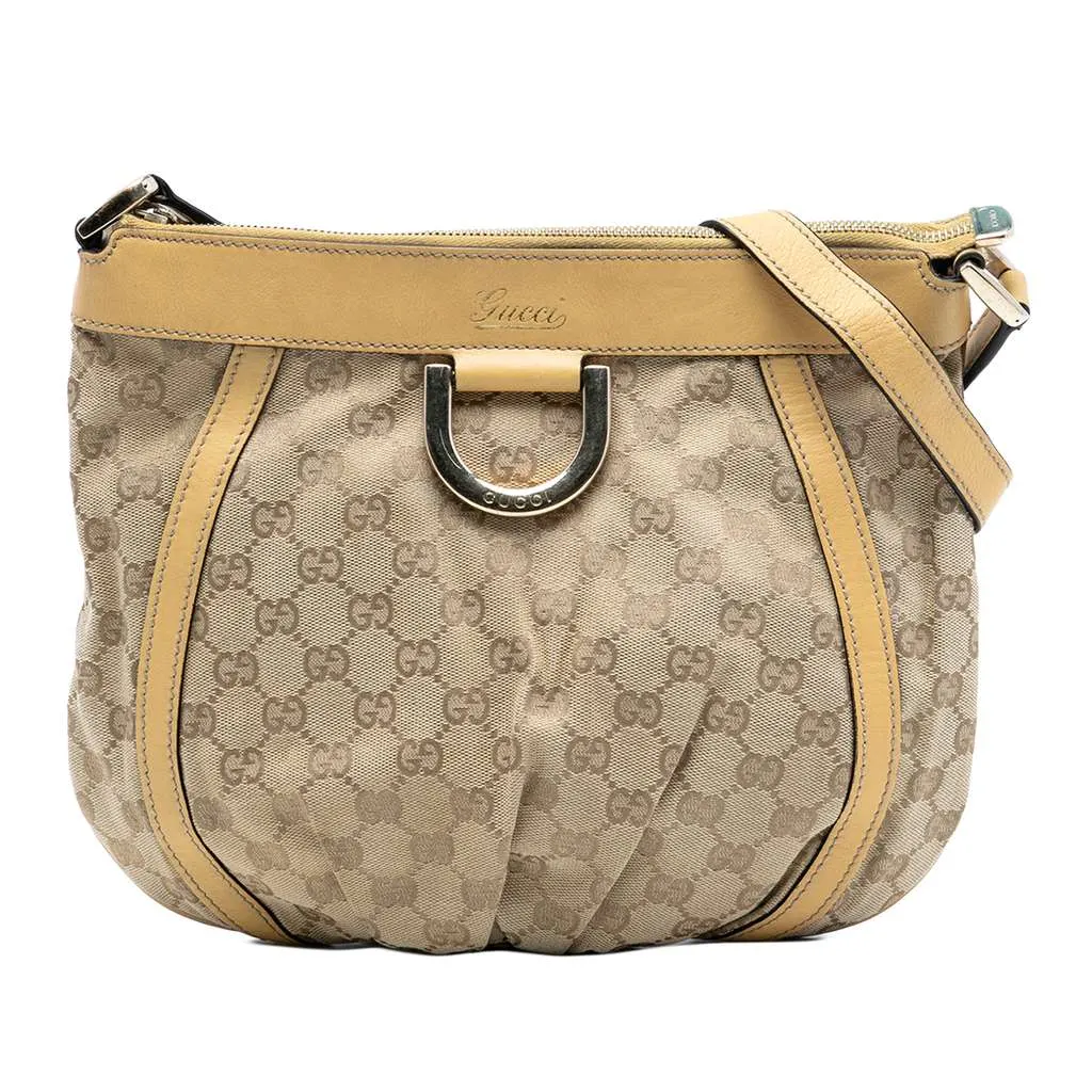 Gucci GG Canvas Abbey D Ring Crossbody Brown Canvas Very good - Front View