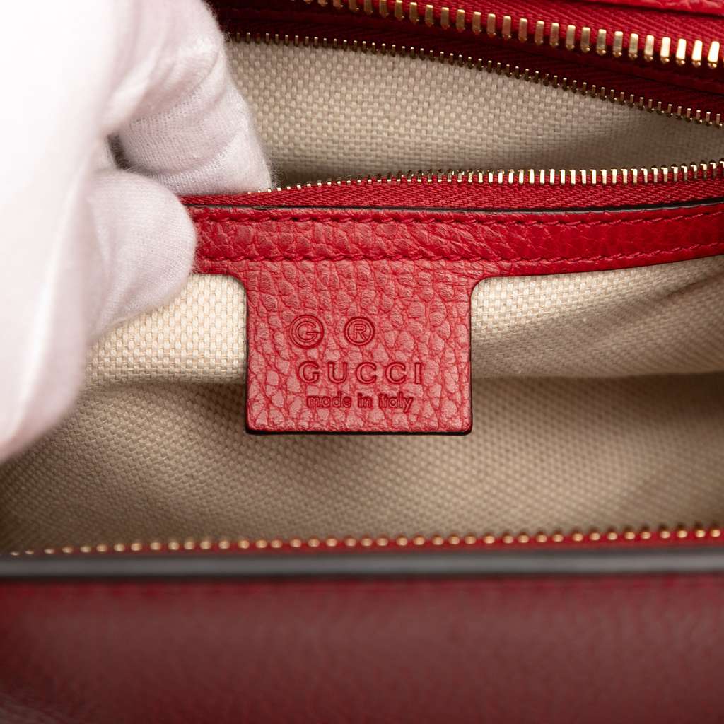 Gucci Medium Dollar Calf Soho Top Handle Convertible Tote - 5